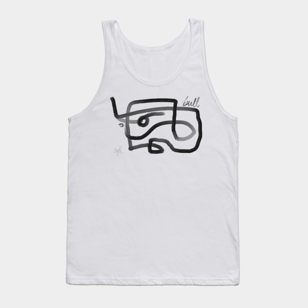 bull Tank Top by Angel Rivas